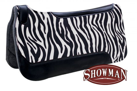  Showman ® 30" x 32" Zebra print saddle pad