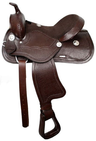 Economical style Double T pleasure style saddle with suede leather seat